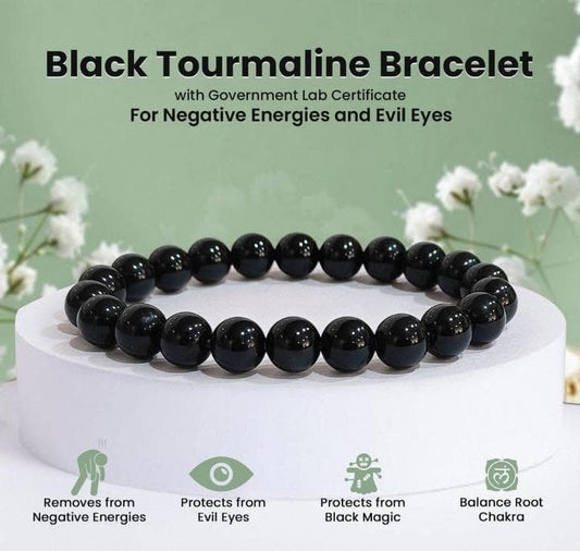 Black Tourmaline Bracelet (8 MM)