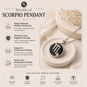 Benefits of Scorpio Pendant - Emotional Healing, Protection & Grounding by Good Habiitss