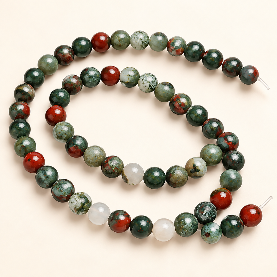 African Bloodstone String — studio hero
