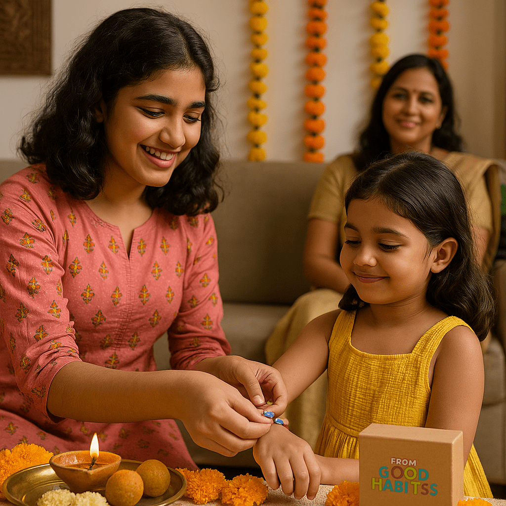Amazonite Healing Rakhi - GOOD HABITSS