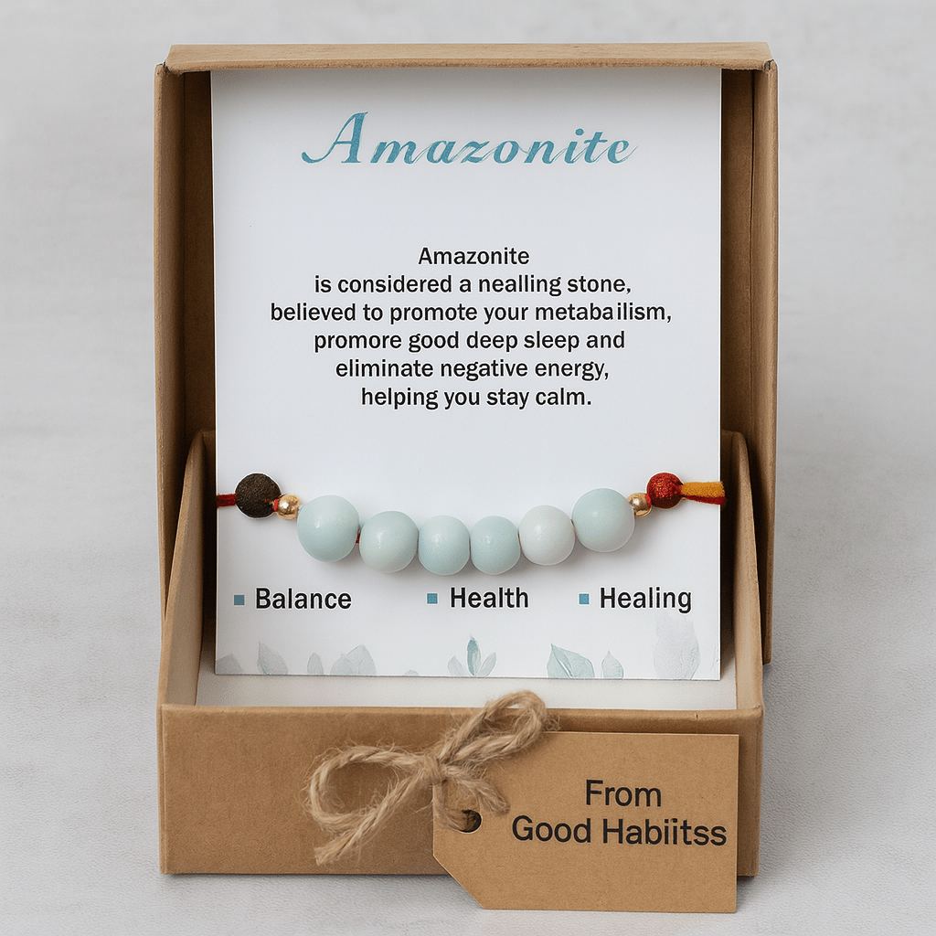 Amazonite Healing Rakhi - GOOD HABITSS