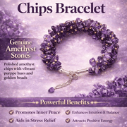 Amethyst Chips Bracelet - GOOD HABITSS