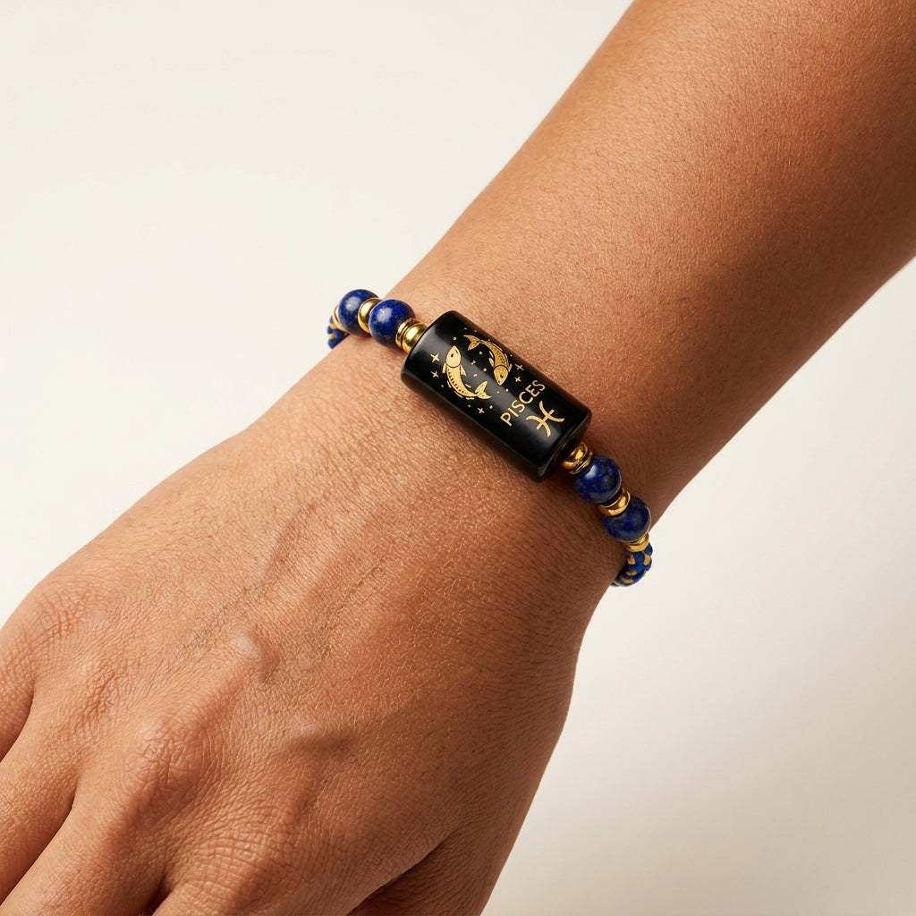 Pisces Zodiac Rakhi | Blue Lapis Lazuli