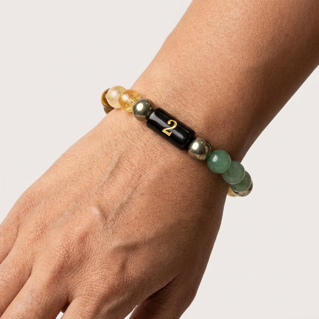 Mulank 2 Bracelet – Emotional Balance, Peace & Intuition