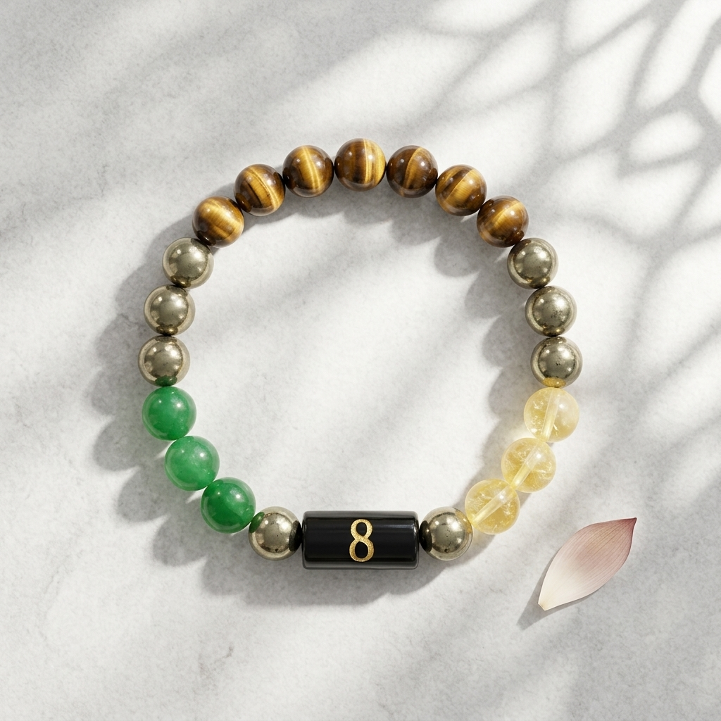 Mulank 8 Bracelet –Success, Wealth, Discipline & Stability