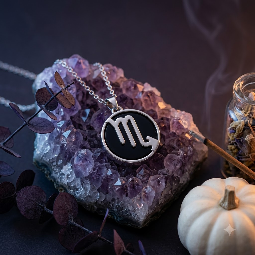 Scorpio Zodiac Pendant | Emotional Healing, Protection & Inner Strength Necklace