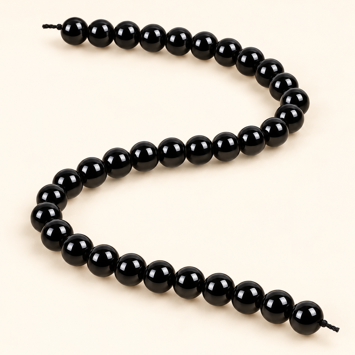 Black Onyx String — alternate strand view