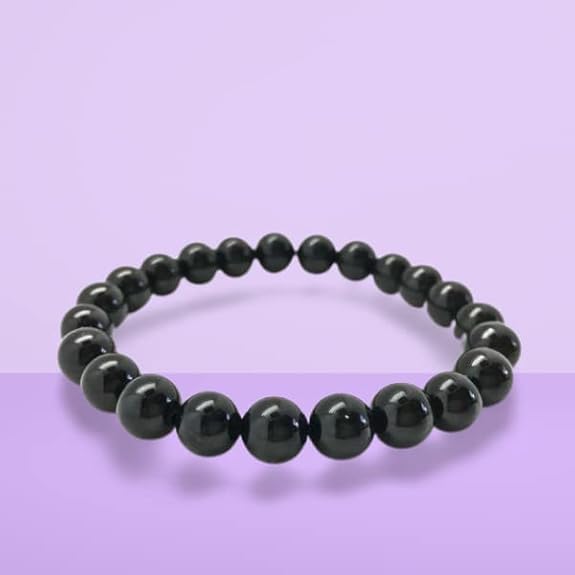Black Tourmaline Bracelet (8 MM) - GOOD HABITSS