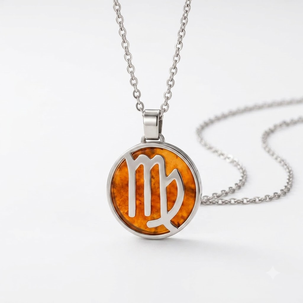Virgo Zodiac Pendant | Mental Clarity, Focus and Confidence Crystal Pendant