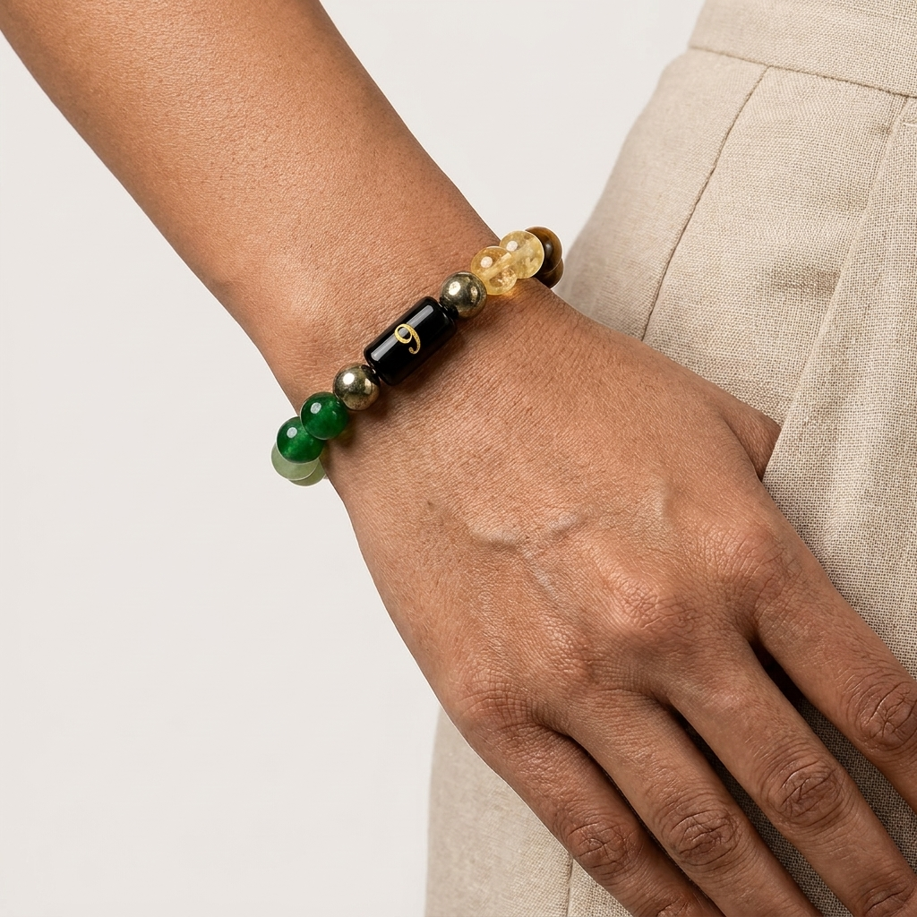 Mulank 9 Bracelet –  Courage, Success, Compassion & Spiritual Growth