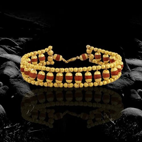 Brass Rudraksha Bracelet - GOOD HABITSS