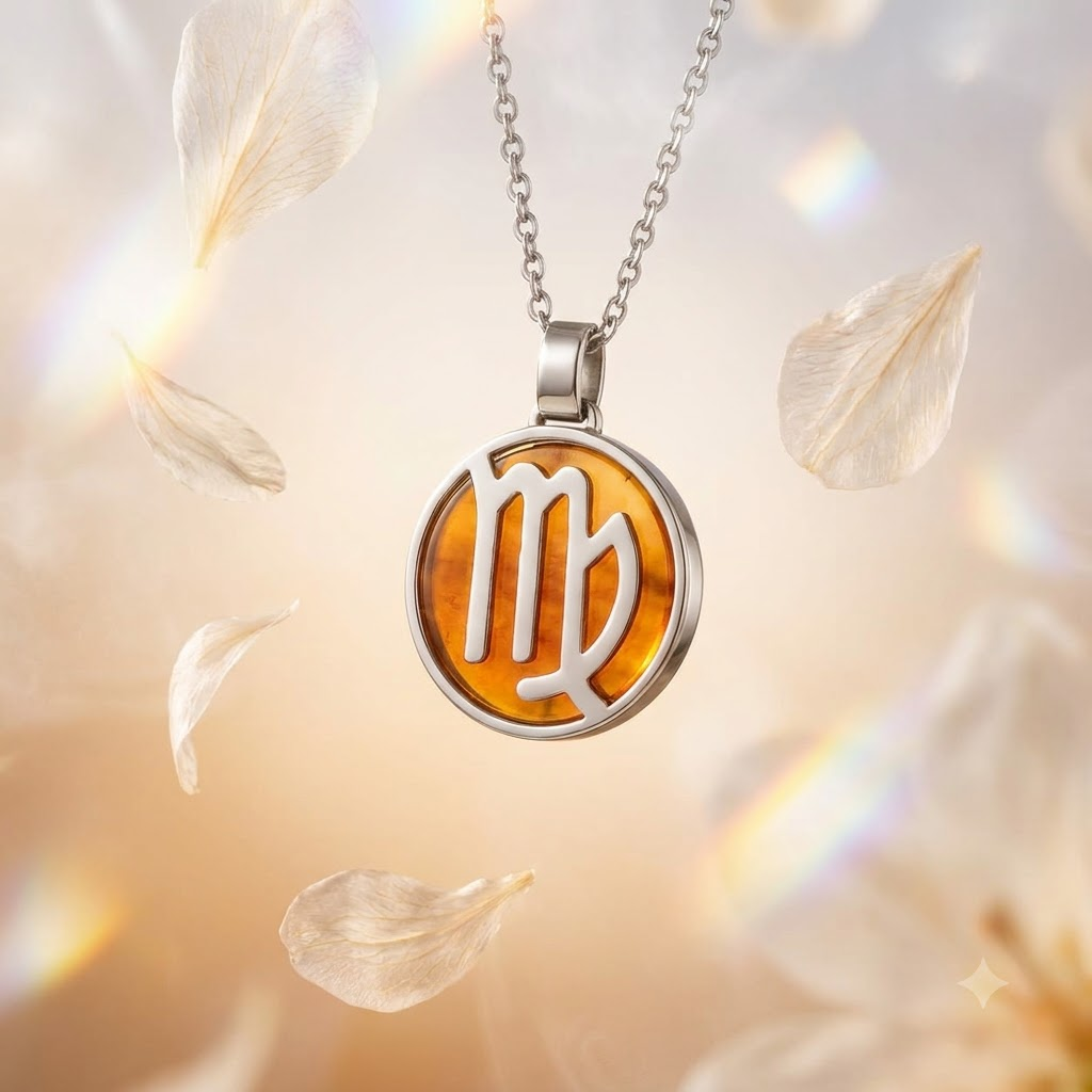 Virgo Zodiac Pendant | Mental Clarity, Focus and Confidence Crystal Pendant