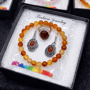 Carnelian Healing Crystal Jewelry Set - GOOD HABITSS
