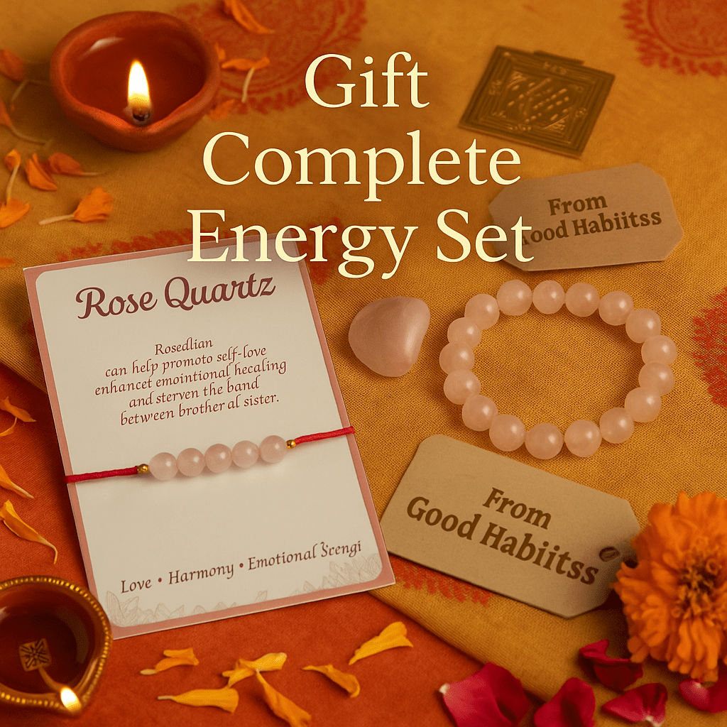 Carnelian Healing Crystal Rakhi - GOOD HABITSS