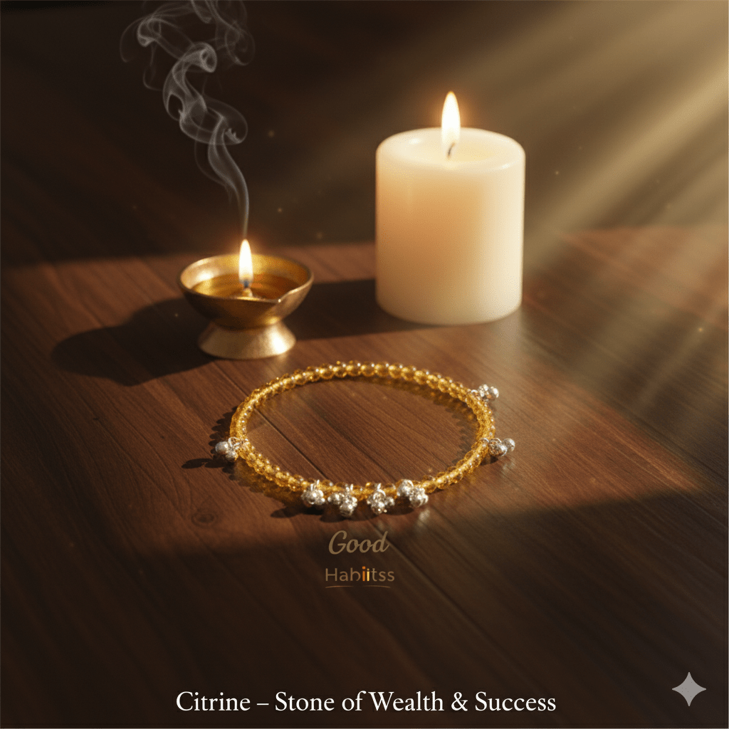 Citrine Anklet - GOOD HABITSS