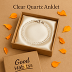Clear Quartz Anklet - GOOD HABITSS