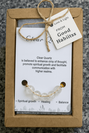 Clear Quartz Healing Rakhi - GOOD HABITSS
