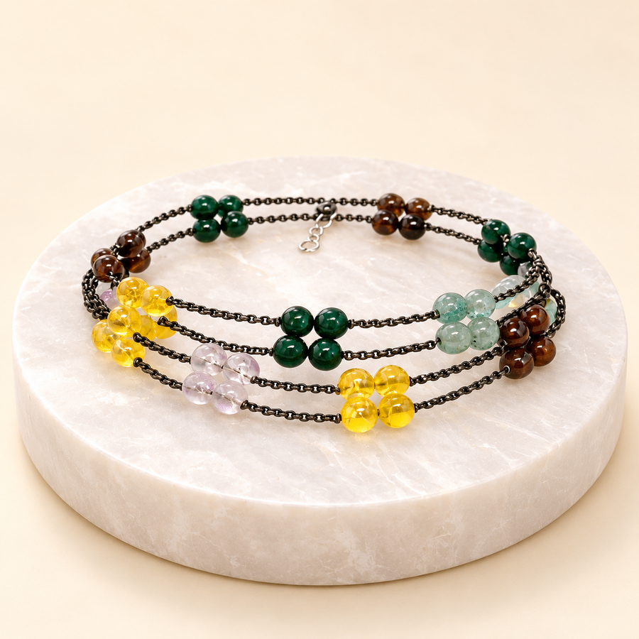Crystal Bracelet & Selenite Plate Set for Women — product detail