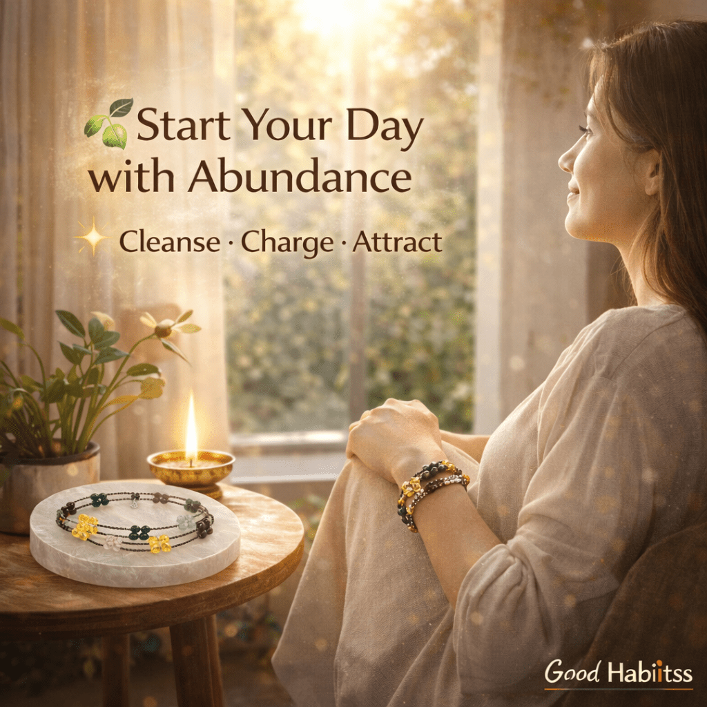 Dhan Yog Bracelet for Women + FREE Selenite Plate - GOOD HABITSS