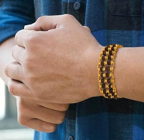 Double Layer Rudraksha Bracelet - GOOD HABITSS