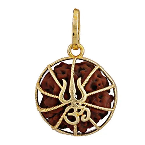 Five Rudraksha Pendant