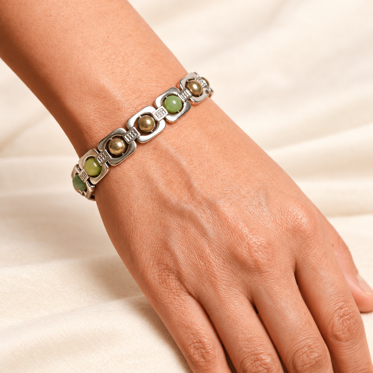 Four-Crystal Bracelet & Selenite Bowl Set — product detail