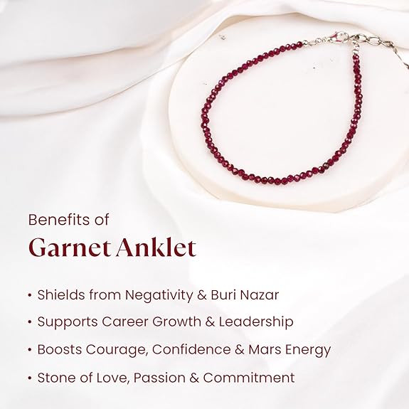 Garnet Anklet - GOOD HABITSS