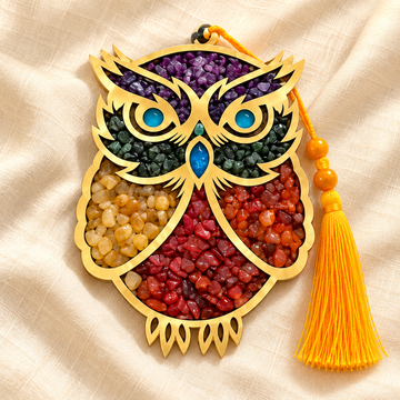 Crystal Owl Wall Hanger – Multi-Crystal Home Décor