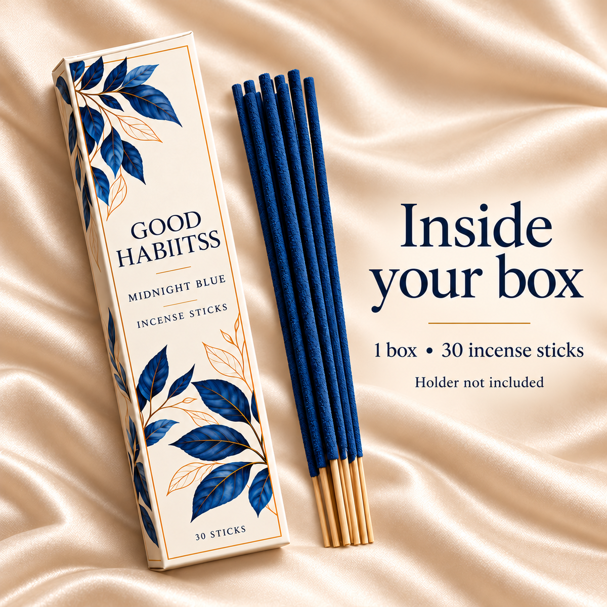 Lapis Lazuli & Clear Quartz Incense Sticks – Box of 30