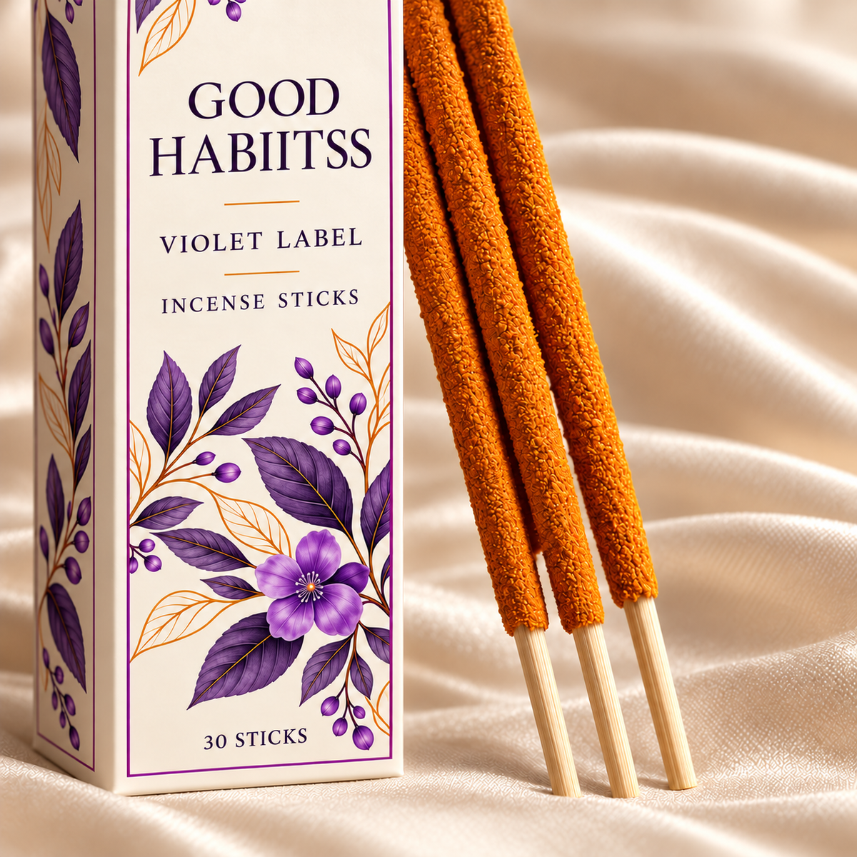 Amethyst Incense Sticks – Box of 30