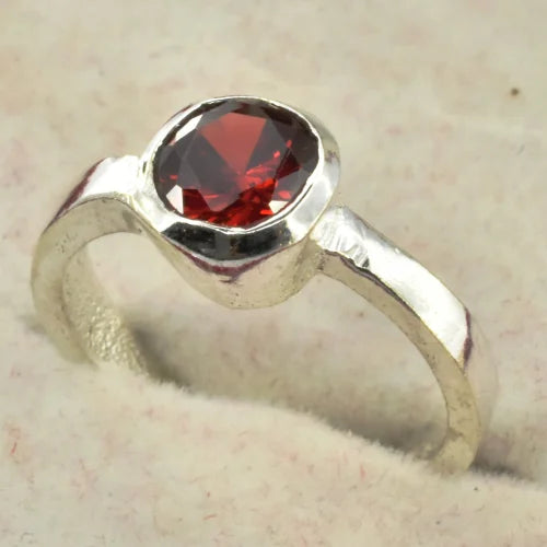 Gomed Gemstone Ring
