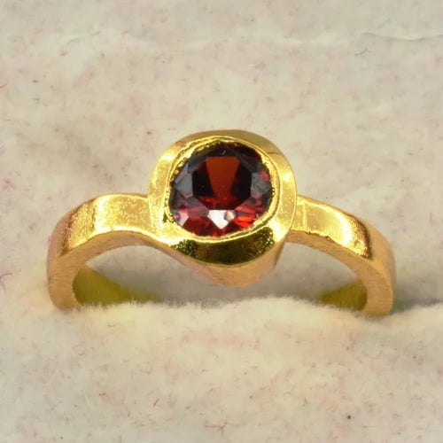Gomed Gemstone Ring
