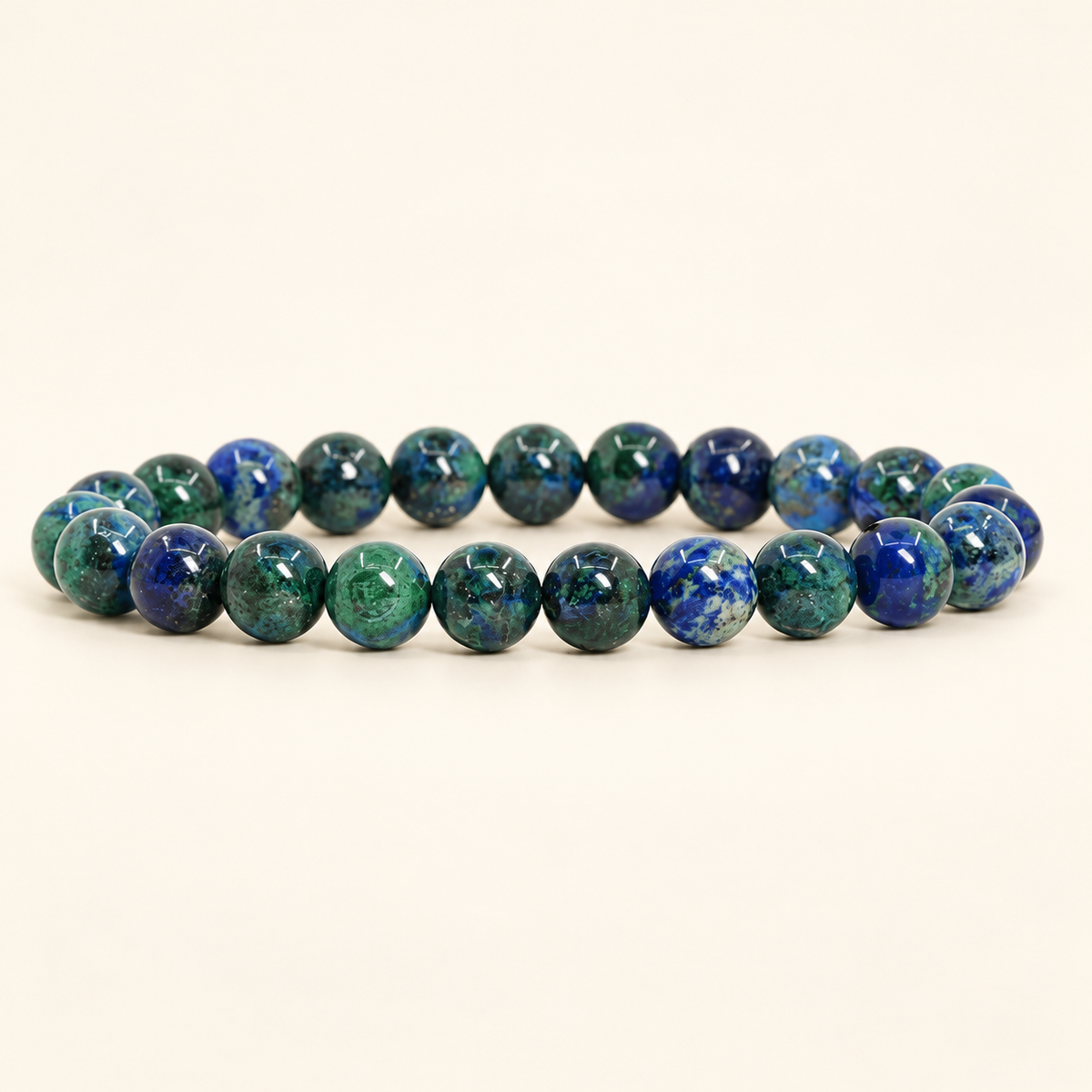 Azurite Bracelet – Natural Gemstone Jewellery — studio product view