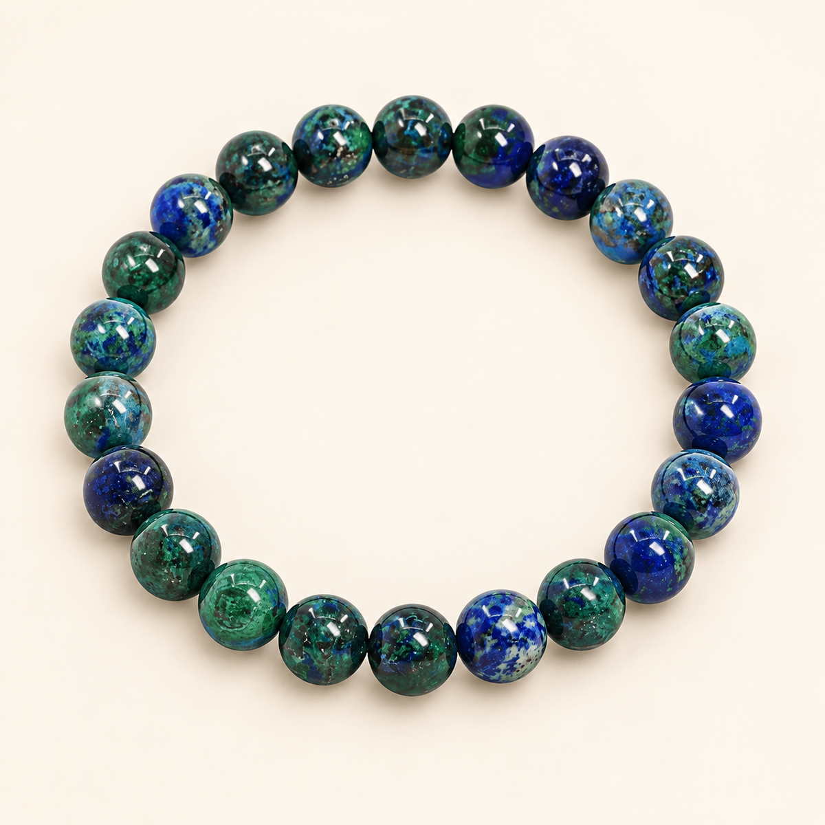 Azurite Bracelet – Natural Gemstone Jewellery — studio product view