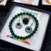 Green Aventurine Healing Crystal Jewelry Set - GOOD HABITSS