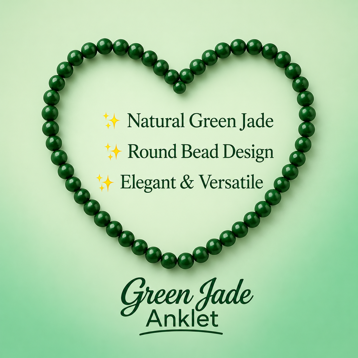 Green Jade Anklet – Natural Gemstone-Inspired Jewellery — product details