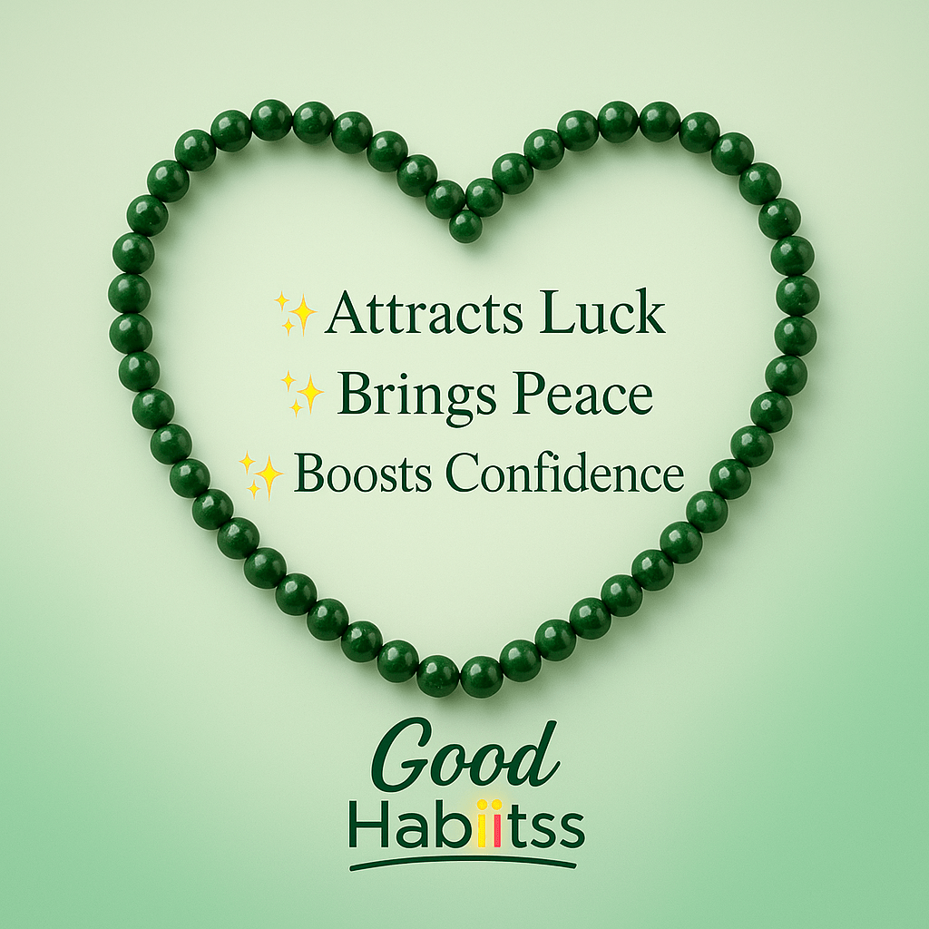Green Jade Anklet - GOOD HABITSS
