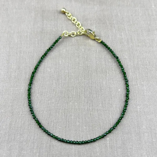 Green Jade Anklet - GOOD HABITSS