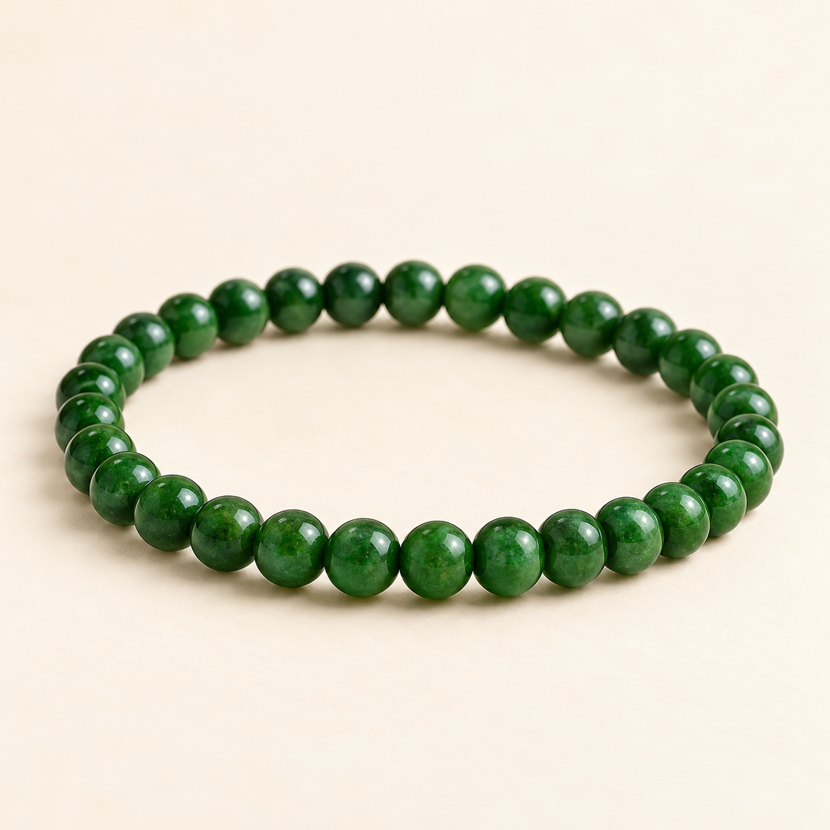 Green Jade Anklet – Natural Gemstone-Inspired Jewellery — product detail