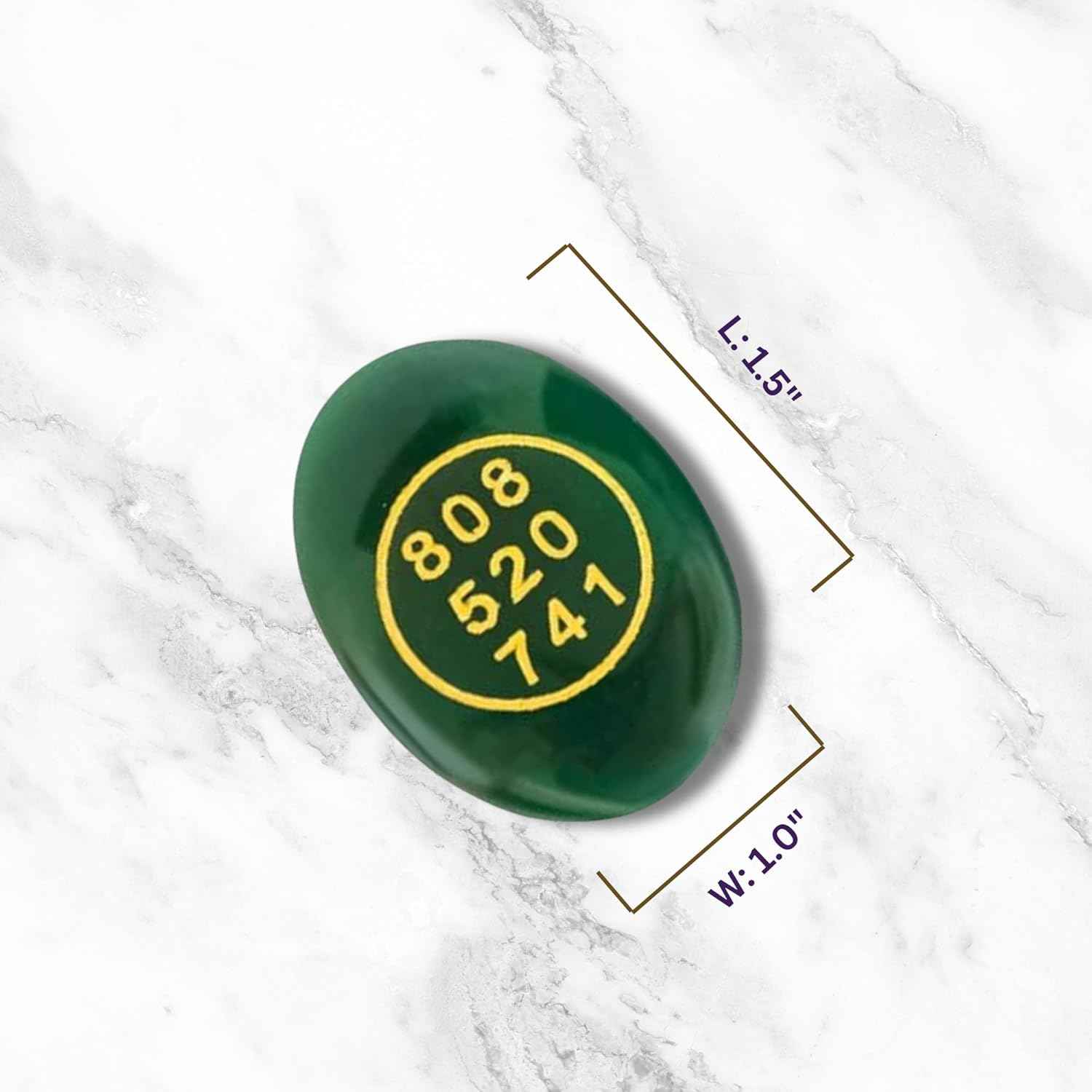 Green Jade Zibu Coin – Pack of 2 Pcs | Angelic Symbol + Grabovoi Code - GOOD HABITSS