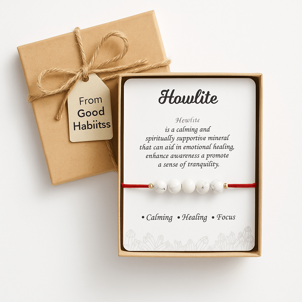 Howlite Healing Rakhi - GOOD HABITSS
