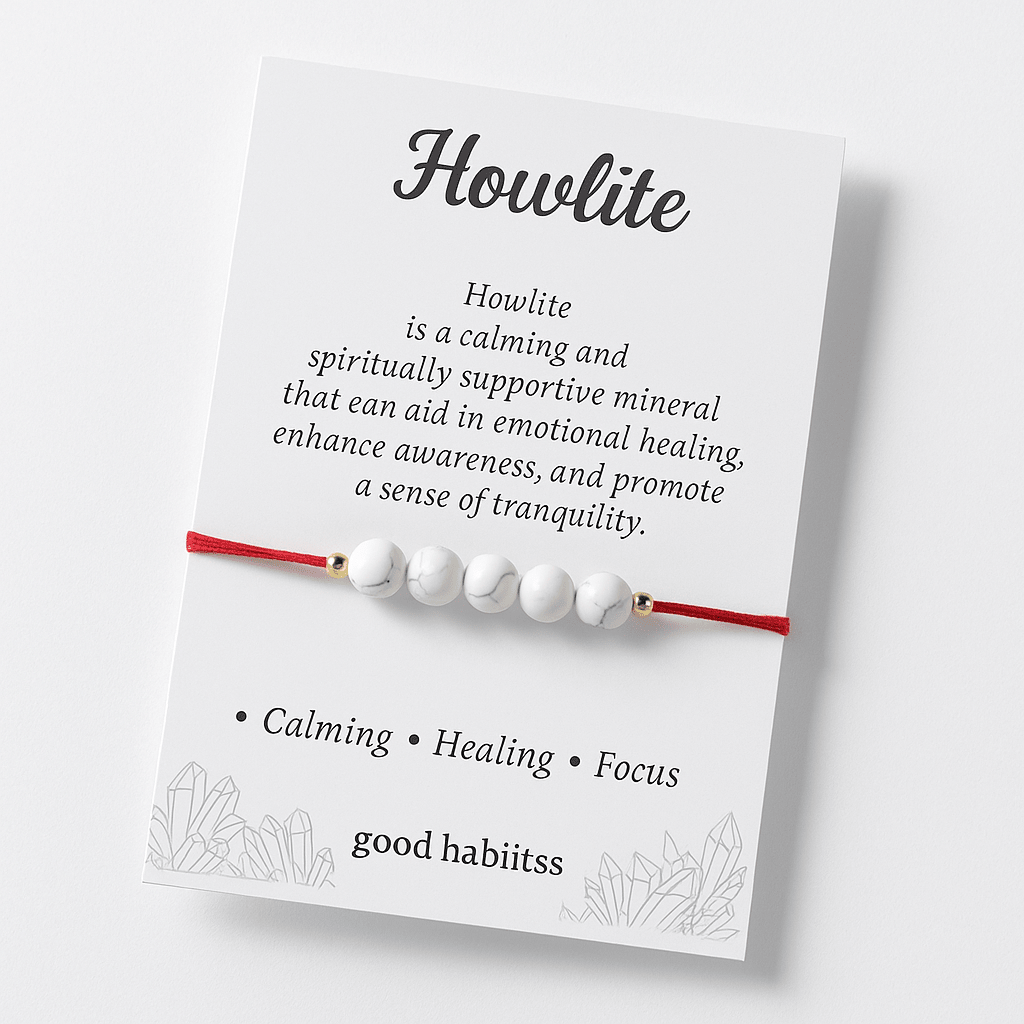 Howlite Healing Rakhi - GOOD HABITSS