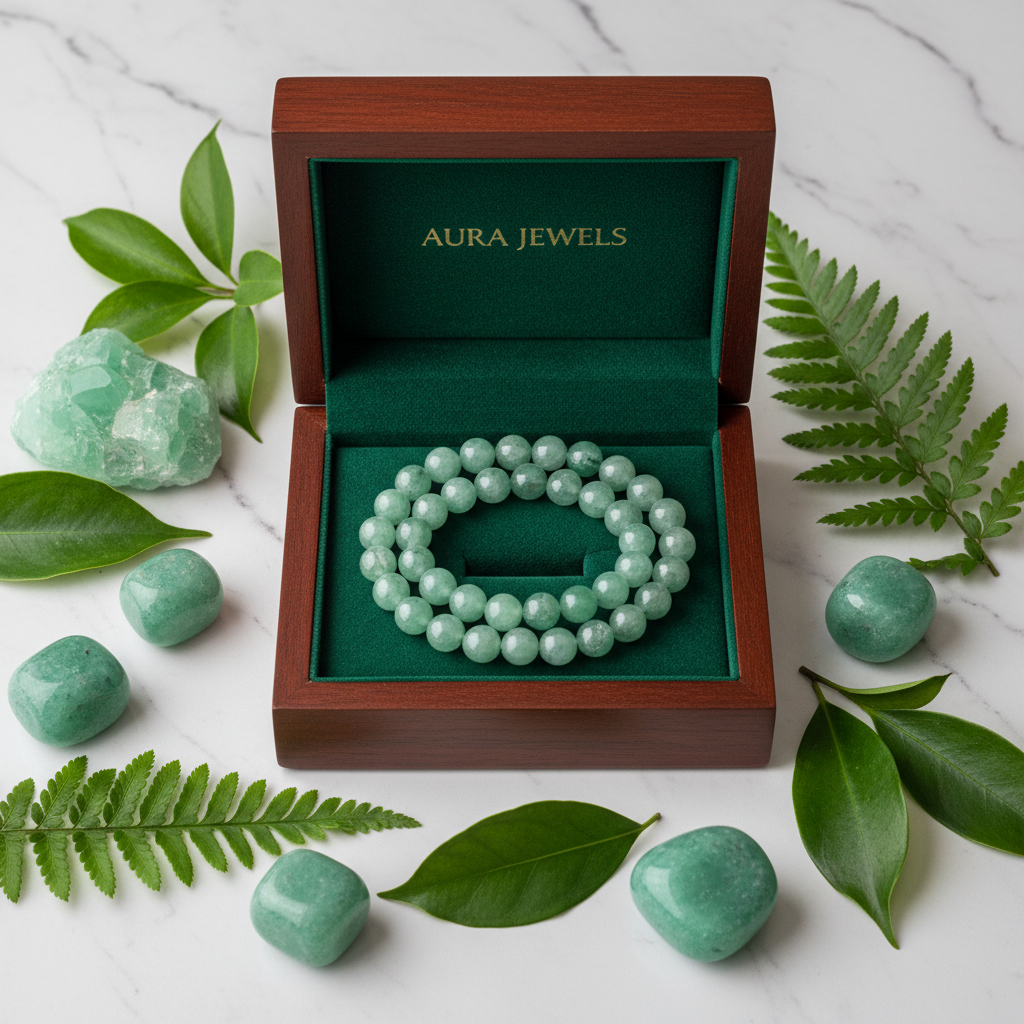 Natural Green Aventurine Bracelet in premium gift box