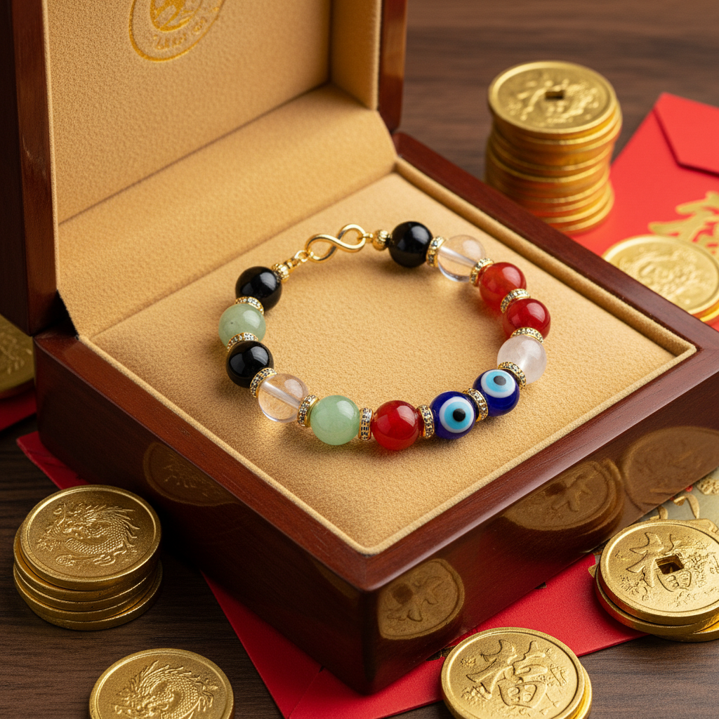 Dhan Dhara Dhanyog Bracelet in premium gift box with gold velvet