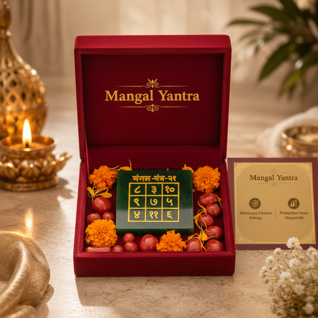 Mangal Yantra in premium gift box with red velvet