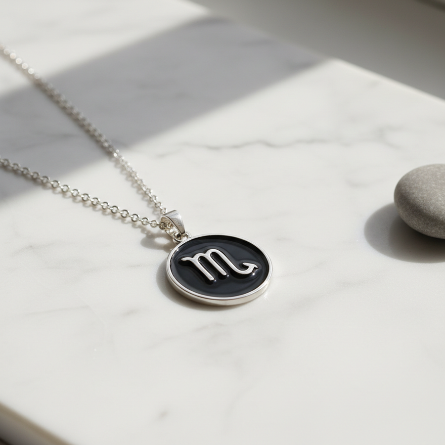 Design 08 pendant on white marble surface
