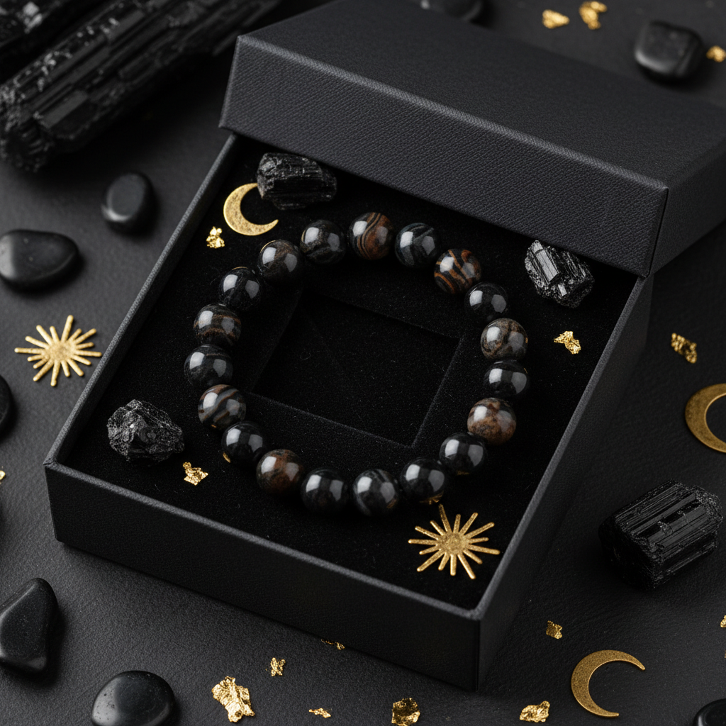 Natural Sulemani Hakik Bracelet in premium gift box with black velvet