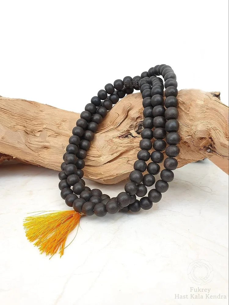 Indian Ebony Wood Bead Necklace - GOOD HABITSS