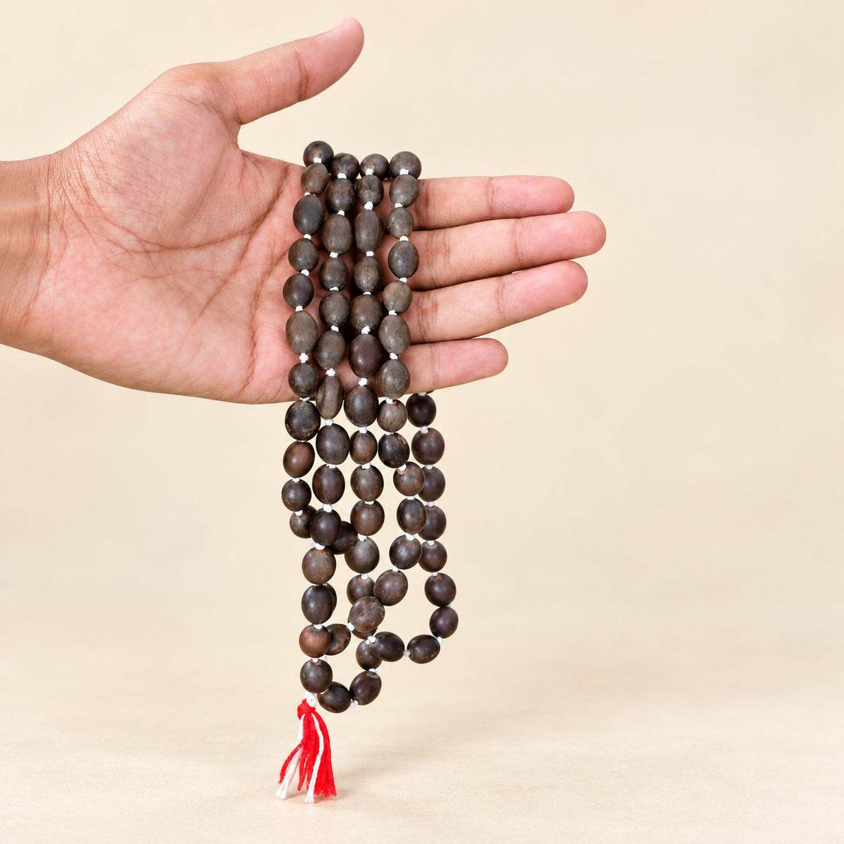 Kamal Gatta Bead Necklace – 108-Bead Lotus Seed Bead Necklace — product detail