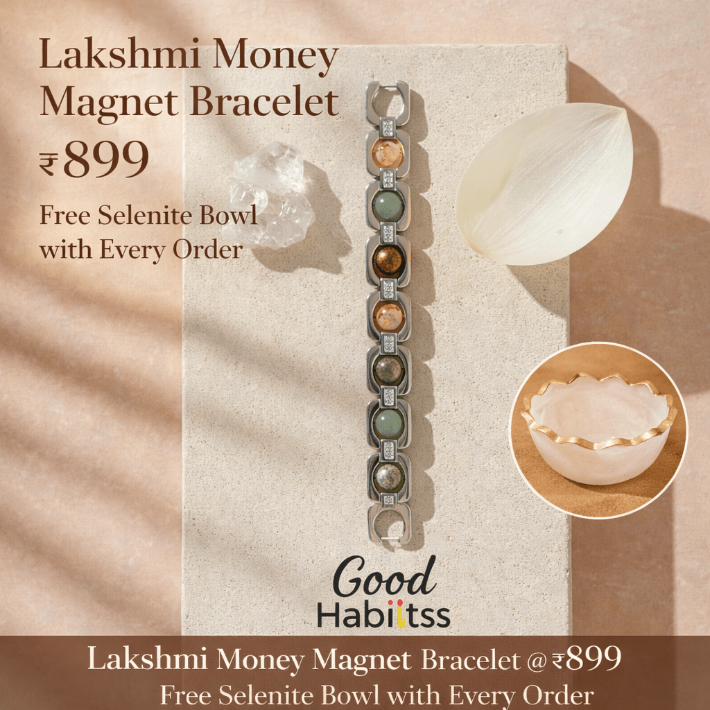 Lakshmi Money Magnet Bracelet + Free selenite Bowl - GOOD HABITSS